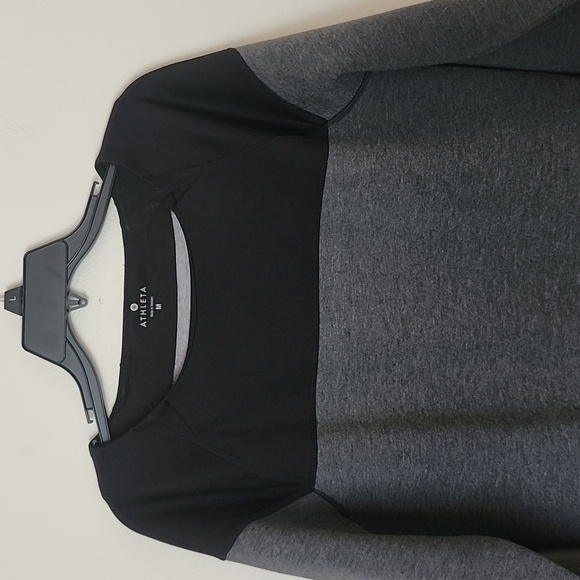 Athleta Womens Fuse Colorblock Scuba Neoprene Pullover Sweatshirt - Picture 2 of 7